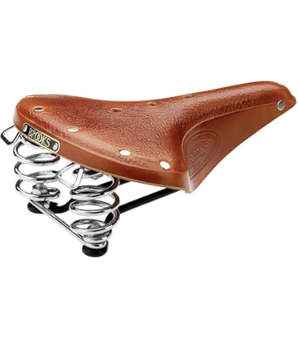 Amazon | BROOKS(ブルックス) レザーサドル スプリングつきモデルB66の